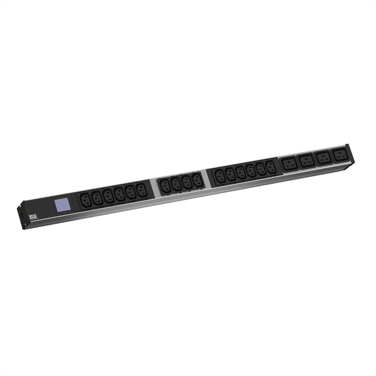 Bachmann BN0500 Local Metered 19"ALU 1HE 6xC13 2xC19 L SPD 3G2.5mm²CEE16A - Steckdosenleiste - 3 m