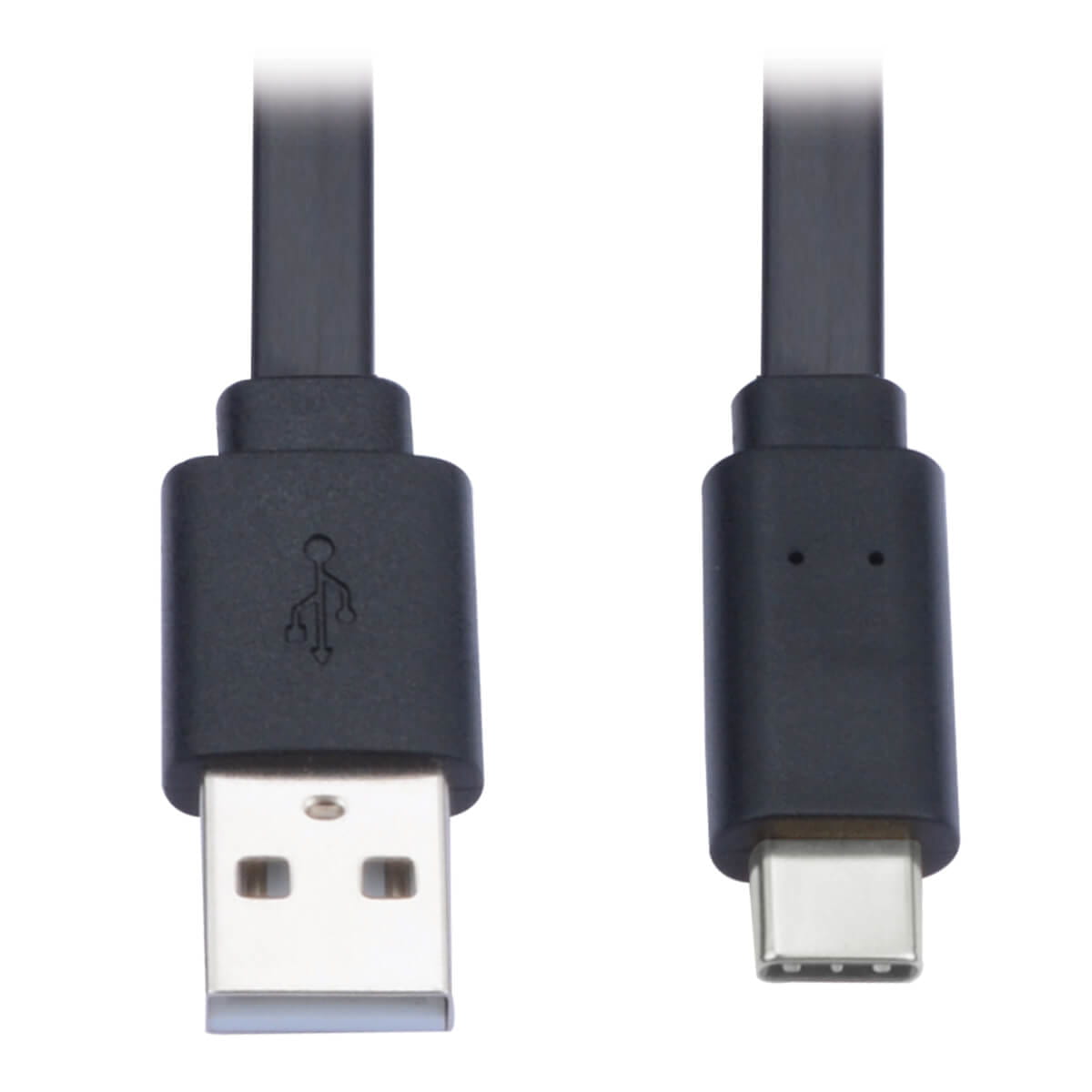 Tripp Eaton Tripp Lite Series USB-A to USB-C Flat Cable - M/M, USB 2.0, Black, 3 ft. (0.91 m)