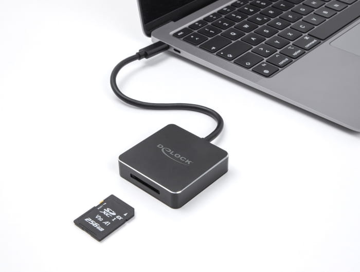 Delock Kartenleser (SD Express, SD, SD 3.0 UHS-I, SD UHS-I, SD UHS-II, SDHC, SDHC UHS-I, SDHC UHS-II, SDXC, SDXC UHS-I, SDXC UHS-II)