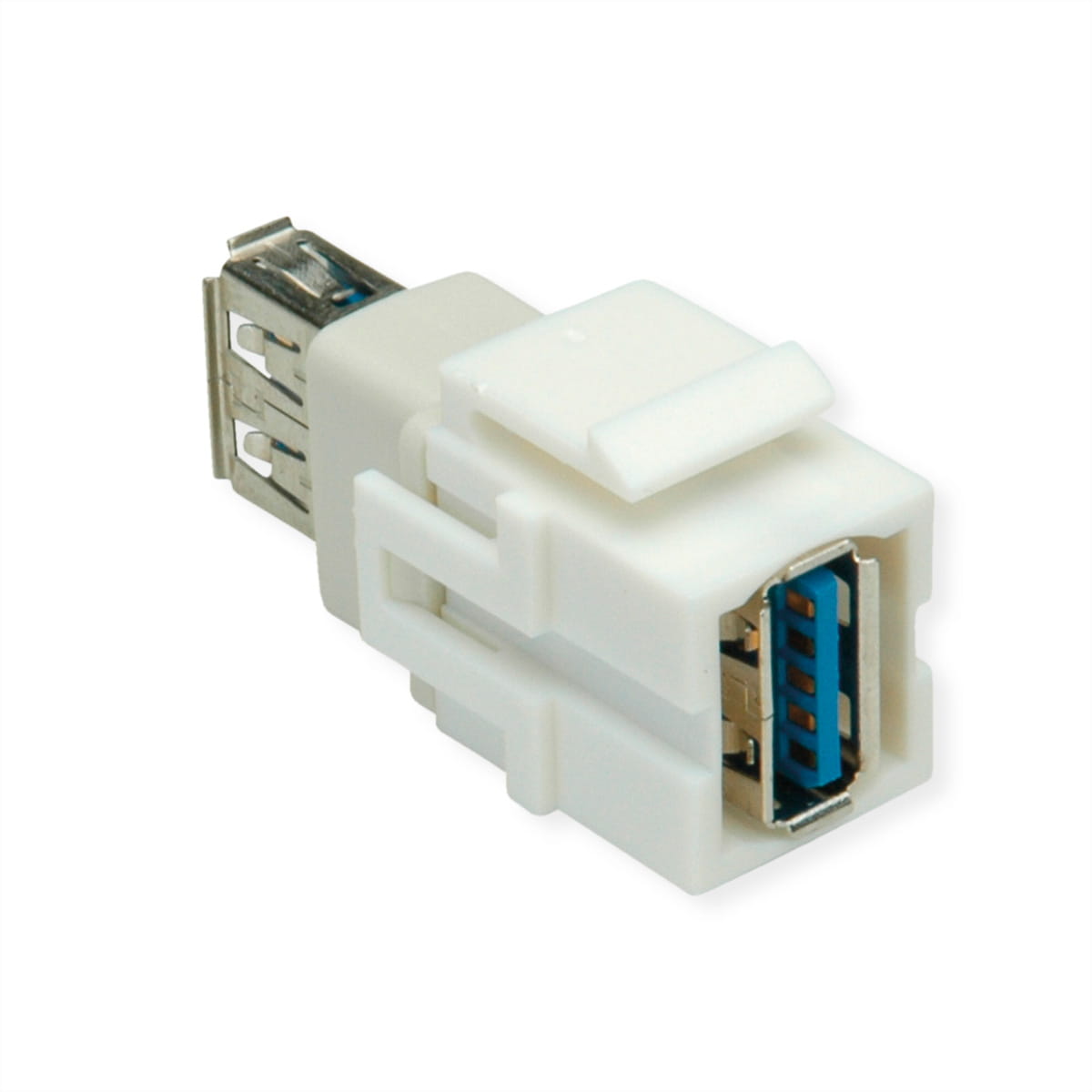 Bachmann USB A/A 3.0 Keystone Modul weiss