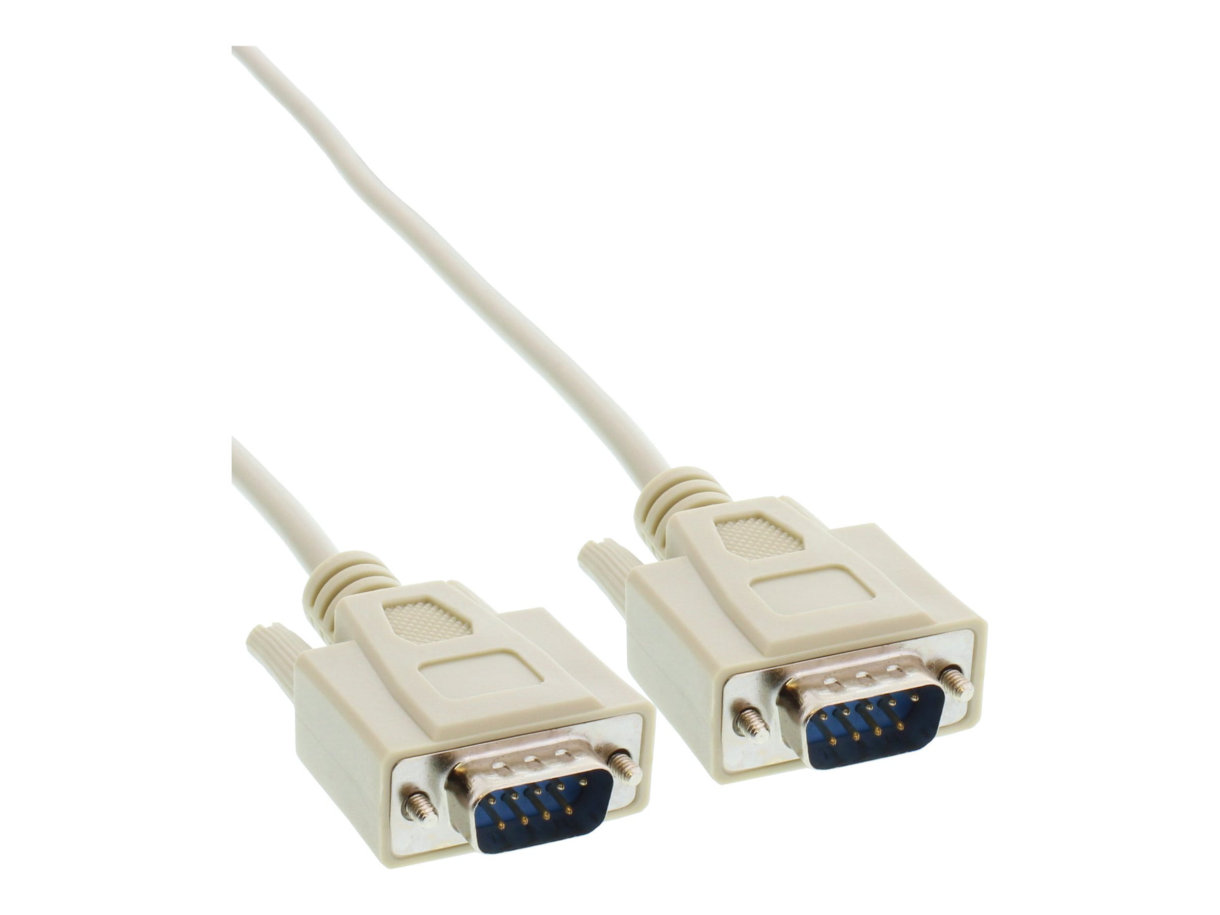 InLine Serielles Kabel - 9pol Stecker / Stecker - vergossen - 1:1 belegt - 2m