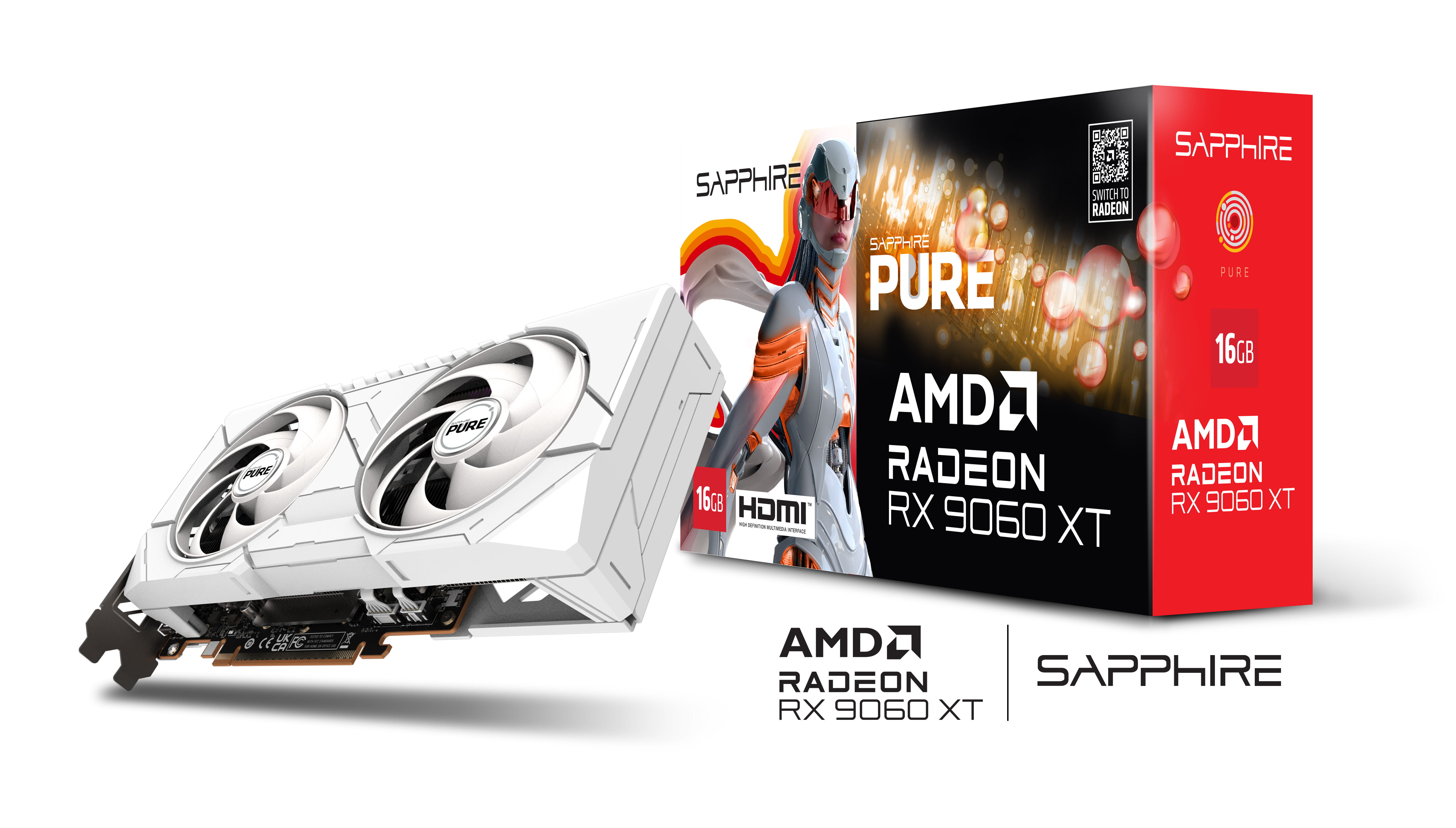 Sapphire Pure RX 9060 XT - Grafikkarte - Radeon