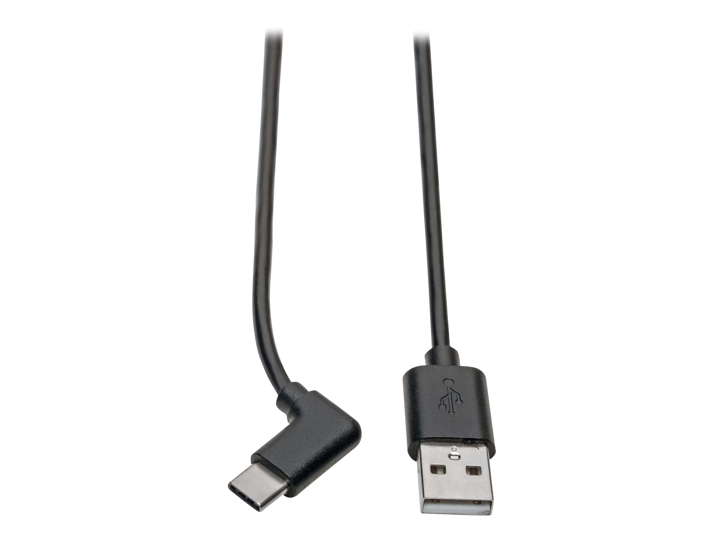 Tripp Eaton Tripp Lite Series USB-A to USB-C Cable, Right-Angle USB-C, USB 2.0, (M/M)