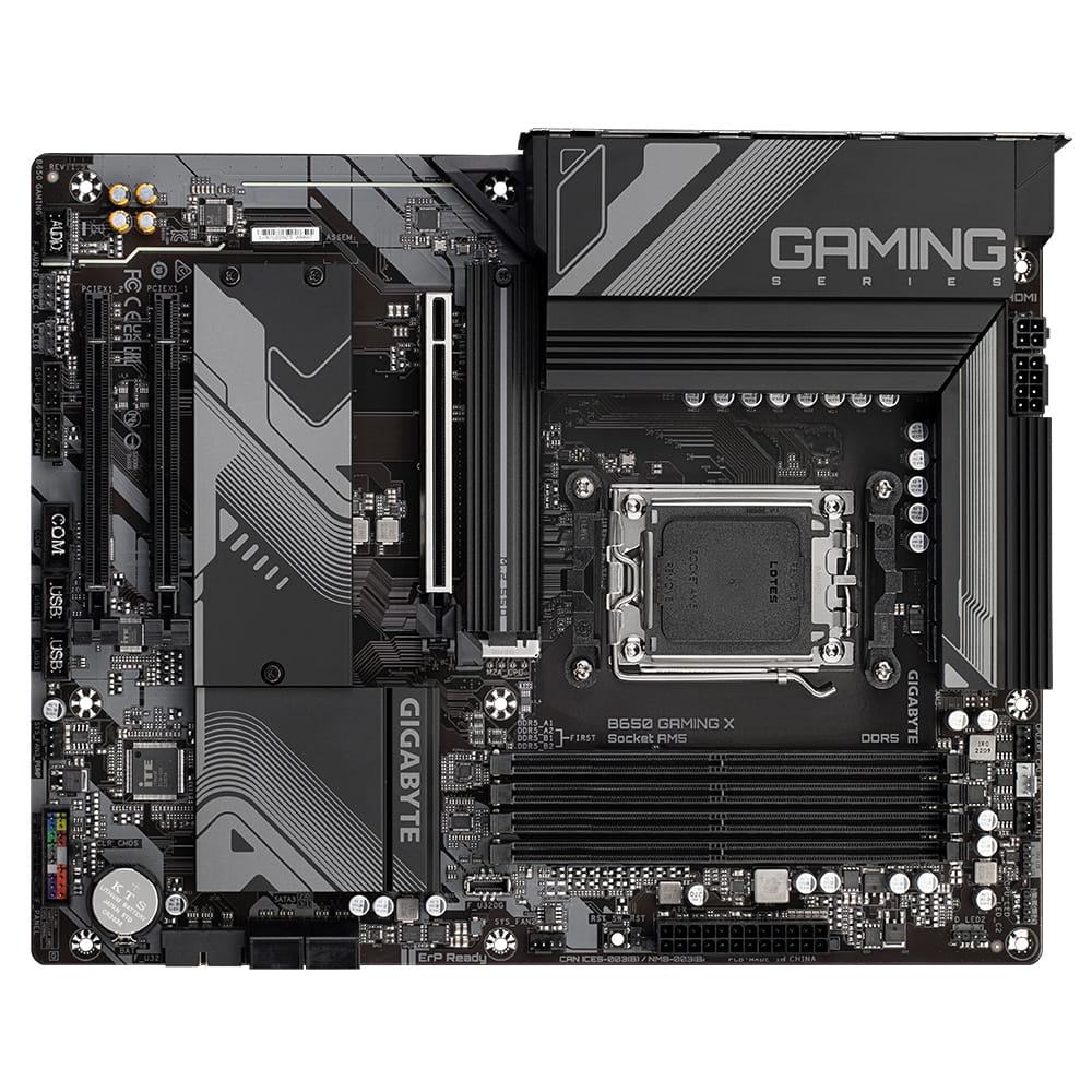 Gigabyte B650 GAMING X - 1.5 - Motherboard - ATX - Socket AM5 - AMD B650 Chipsatz - USB 3.2 Gen 2, USB-C 3.2 Gen2, USB 3.2 Gen 1, USB-C 3.2 Gen 2x2 - 2.5 Gigabit LAN - Onboard-Grafik (CPU erforderlich)