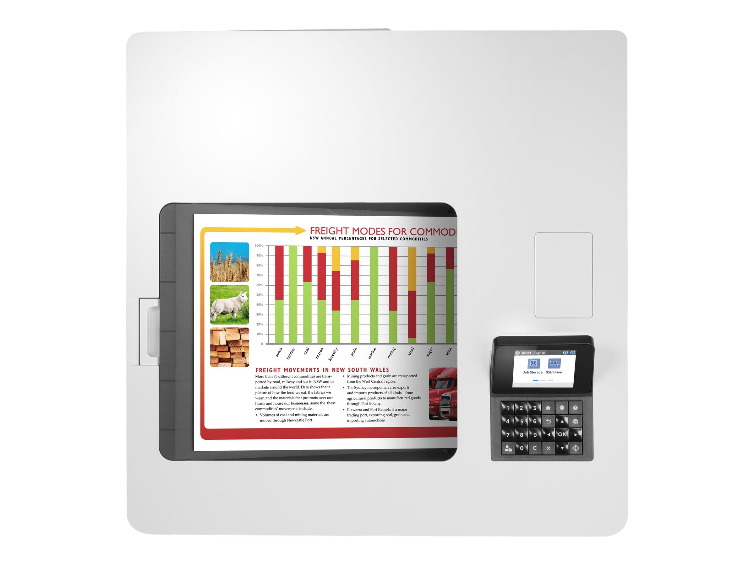 HP LaserJet Enterprise M554dn - Drucker - Farbe - Duplex - Laser - A4/Legal - 1200 x 1200 dpi - bis zu 33 Seiten/Min. (einfarbig)/