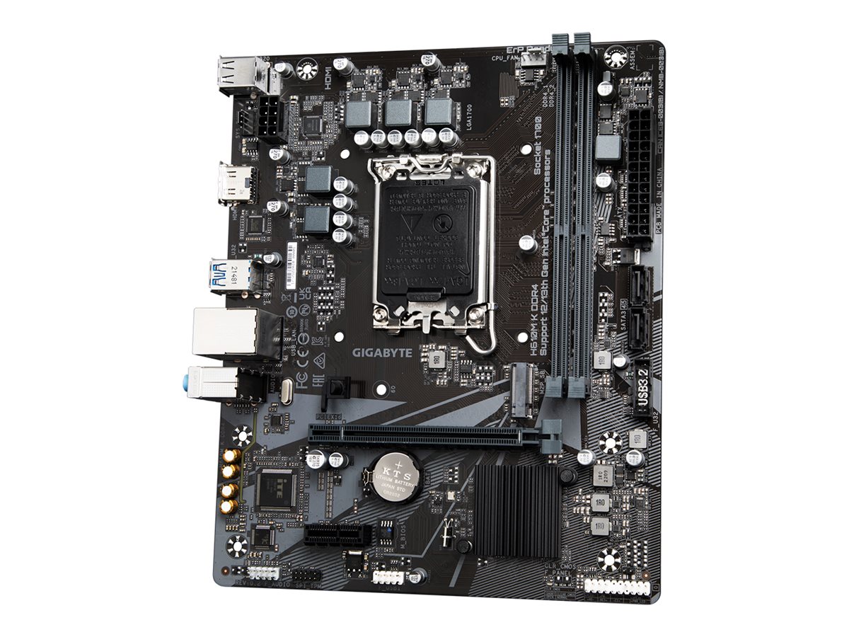 Gigabyte H610M K DDR4 - 1.0 - Motherboard - micro ATX - LGA1700 Sockel - H610 Chipsatz - USB 3.2 Gen 1 - Gigabit LAN - Onboard-Grafik (CPU erforderlich)