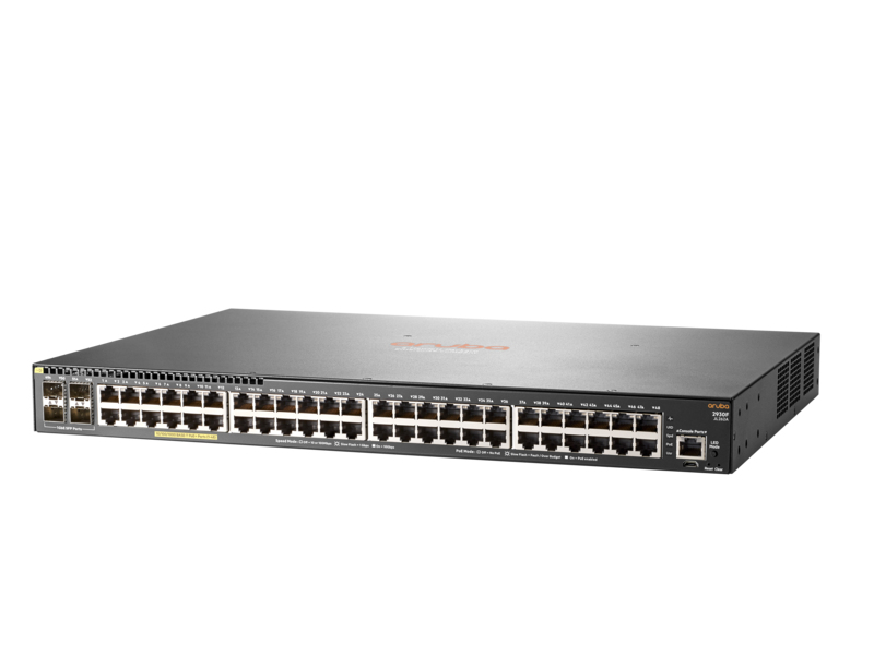 HPE Aruba Networking 2930F 48G PoE+ 4SFP - Switch - L3 - managed - 48 x 10/100/1000 (PoE+)