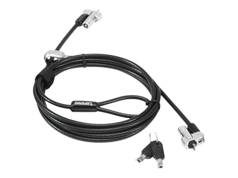 Lenovo 4XE1B81918, 1,8 m, Kensington, Schlüssel, Karbonstahl, Kunststoff, Schwarz