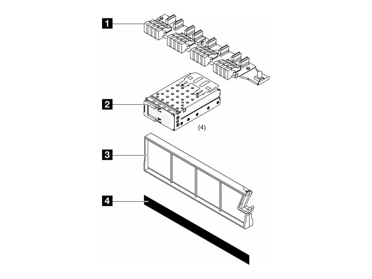 Lenovo Server EDSFF E1.S Gen4 Backplane-Kit