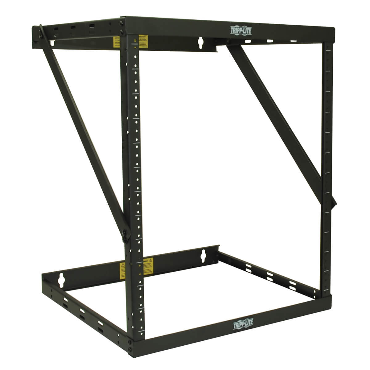 Tripp Eaton Tripp Lite Series 8U 12U 22U 2 Post Open Frame Rack Cabinet Expandable 11.5" Depth Wall Mount - Schrank offener Rahmen - 2 Pfosten - geeignet für Wandmontage - Schwarz - 48.3 cm (19")