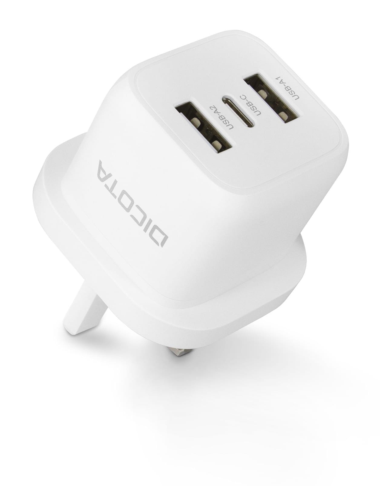 Dicota Netzteil - kompakt, Laptop - 32 Watt - 3 A - 3 Ausgabeanschlussstellen (USB-C, 2 x USB)