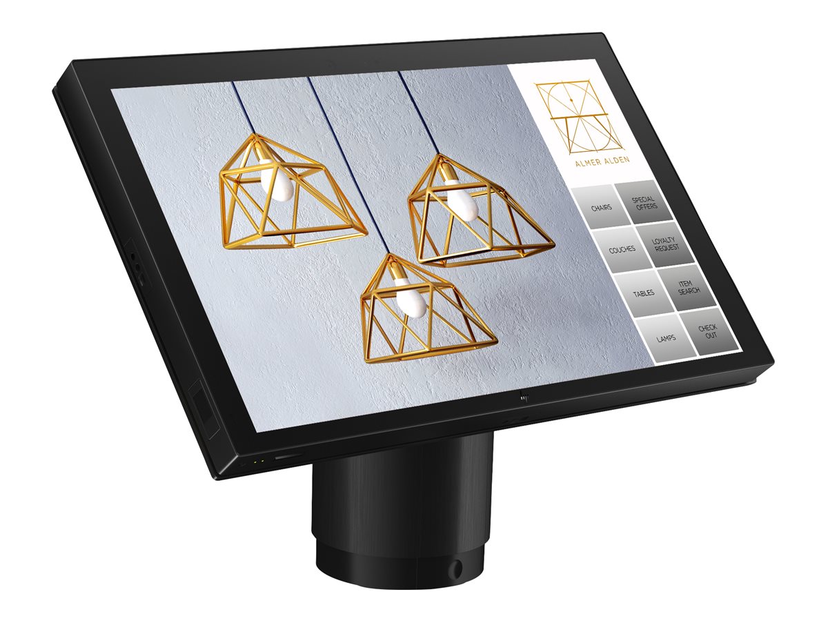 HP Engage One Pro - All-in-One - 1 x Core i3 10100E / 3.2 GHz - RAM 8 GB - SSD 256 GB - NVMe, TLC - UHD Graphics 630 - 1GbE - Win 10 IoT Enterprise - Monitor: LED 39.6 cm (15.6")