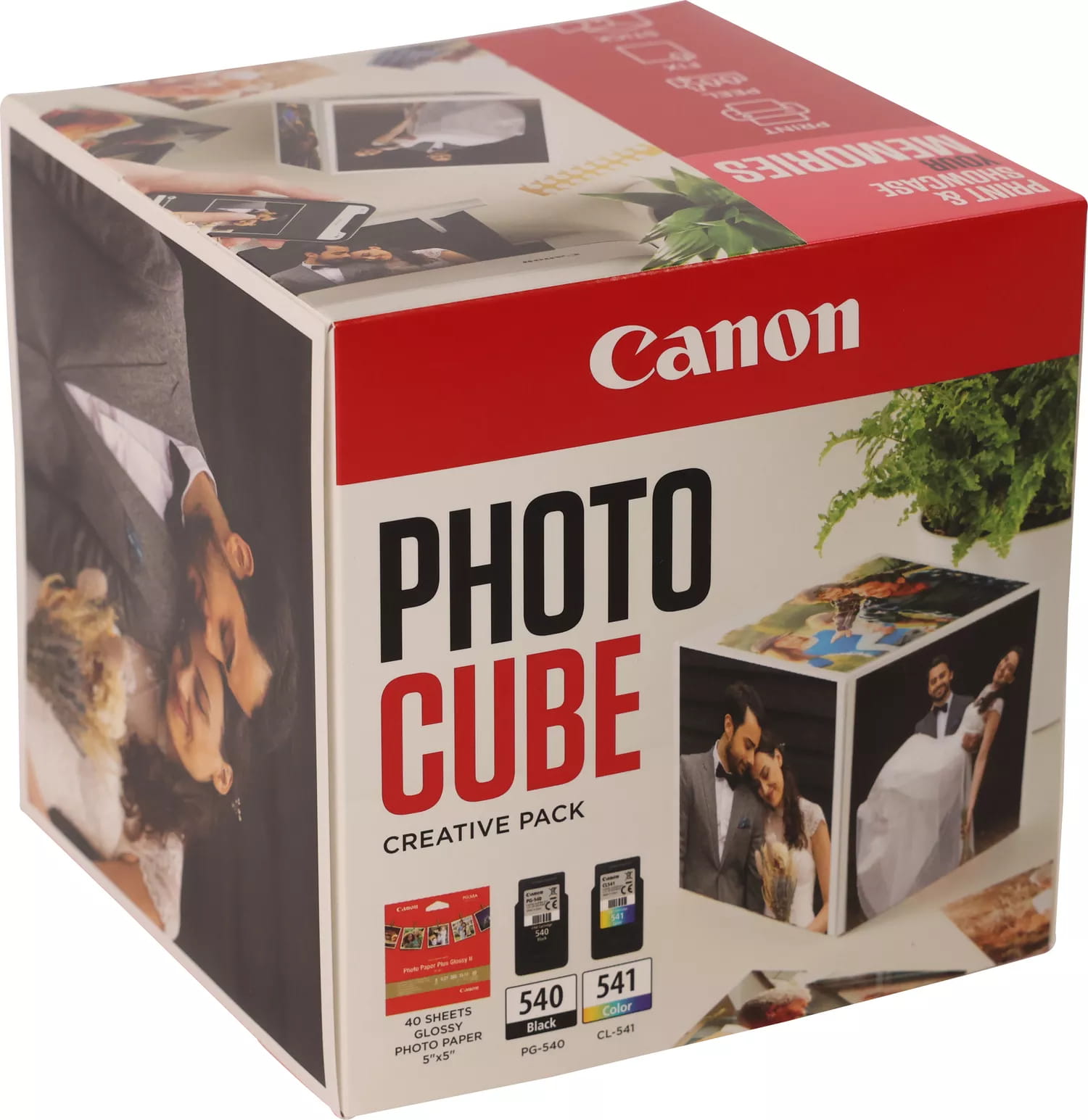Canon Photo Cube Creative Pack - Glänzend - 2er-Pack - Schwarz, Farbe (Cyan, Magenta, Gelb)