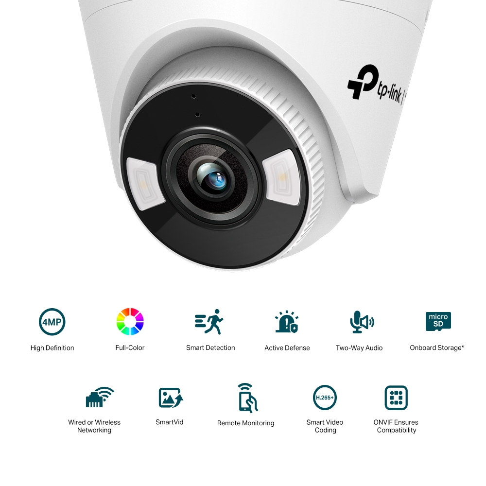 TP-LINK VIGI C440 V1 - Netzwerk-Überwachungskamera - schwenken / neigen - Drehplattform - Farbe (Tag&Nacht)