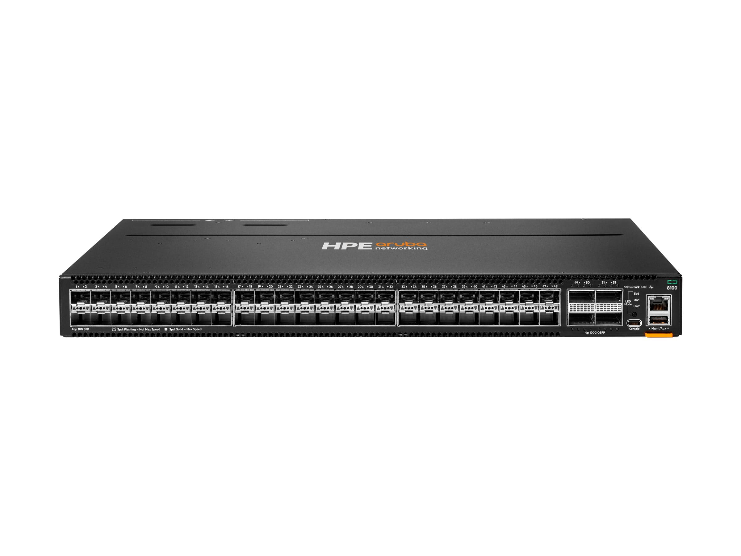 HPE Aruba Networking CX 8100 48p SFP+ 25G 4p