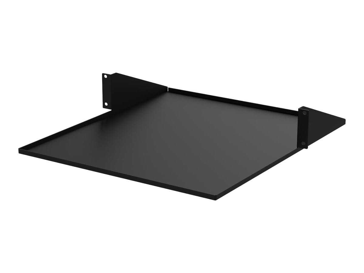 StarTech.com 2U 19" 2-Post Network Rack Cabinet Shelf, 20in Deep Center Mount Cantilever Tray Rackmount Shelf for AV/Data Equipment Enclosure with Cage Nuts & Screws 75lb Weight Capacity - 2U Fixed Rack Shelf (CABSHF2POST2)