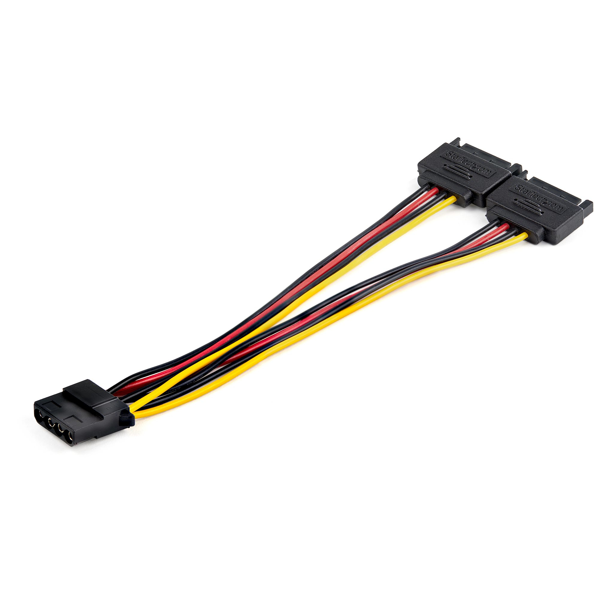 StarTech.com StarTech SATA auf 4-pin Molex Y-Kabel (15cm, dual SATA Stromkabel, 4-pol Splitter, PVC) - Netzteil - SATA-Stromstecker (M)