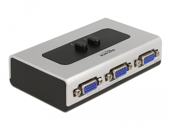 Delock Videoverteiler/-Switch - 2 x VGA - Desktop