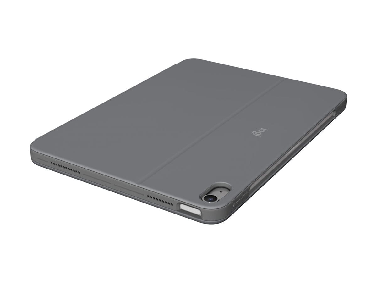 Logitech Combo Touch - Tastatur und Foliohülle - mit Trackpad - hintergrundbeleuchtet - Apple Smart connector - QWERTY - US International - Oxford Gray - für Apple 11-inch iPad Air (M2, M3)