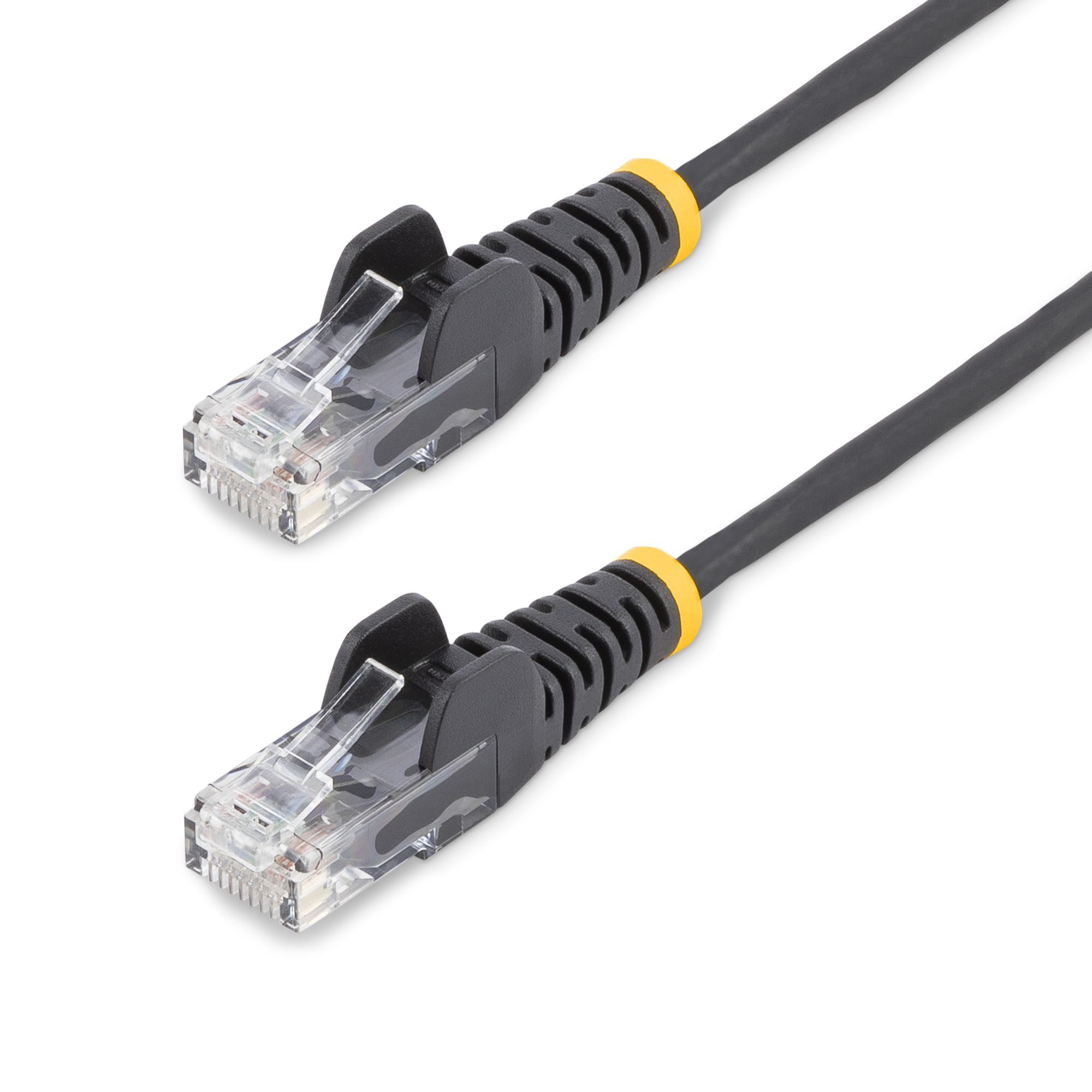StarTech.com 1m Slim LSZH CAT6 Ethernet Cable, 10 Gigabit Snagless RJ45 100W PoE Patch Cord, CAT 6 10GbE UTP Network Cable w/Strain Relief, Black, ETL, Low Smoke Zero Halogen - Category 6 - 28AWG (N6PAT100CMBKS)