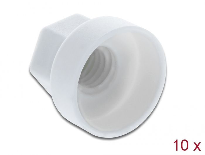 Delock Schutzkappe - weiß (Packung mit 10)