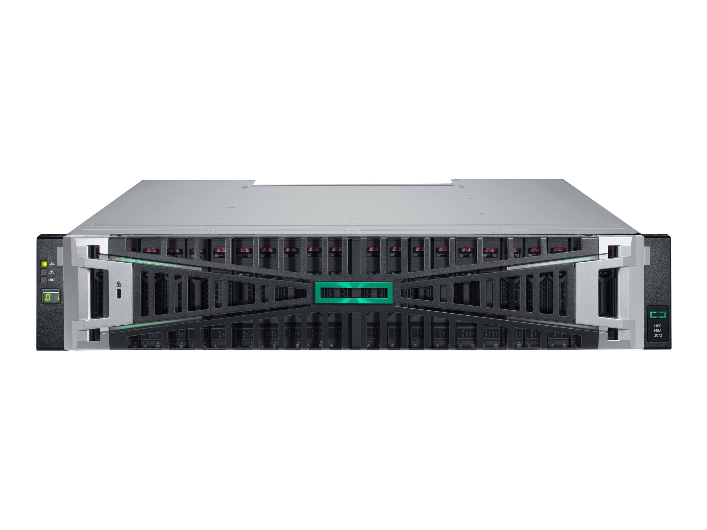 HPE Modular Smart Array 2072 10/25GbE iSCSI SFF Storage - 7th Generation - hybrider Serienspeicher - 3.84 TB - 24 Schächte (SAS-3)