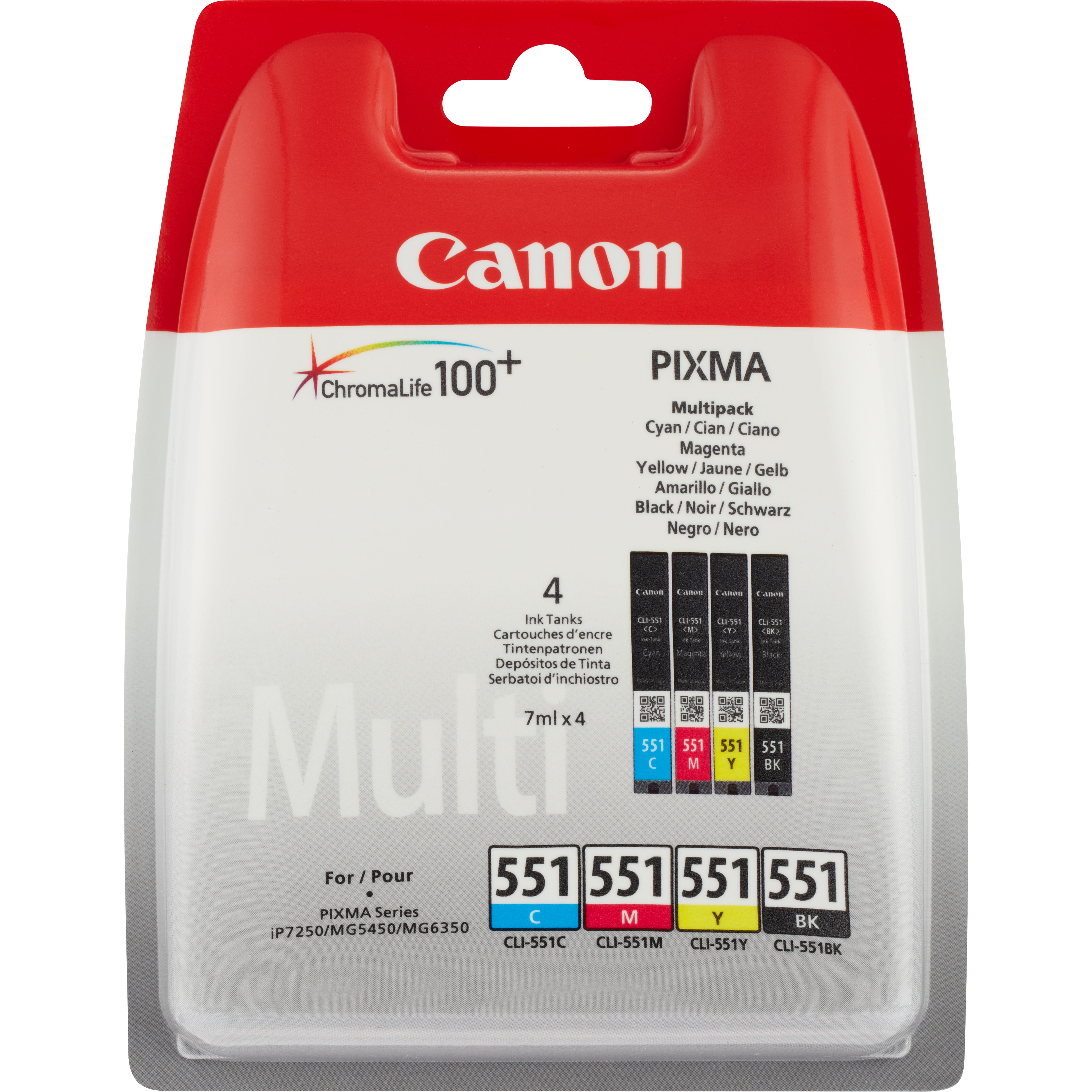 Canon CLI-551 C/M/Y/BK Multipack - 4er-Pack