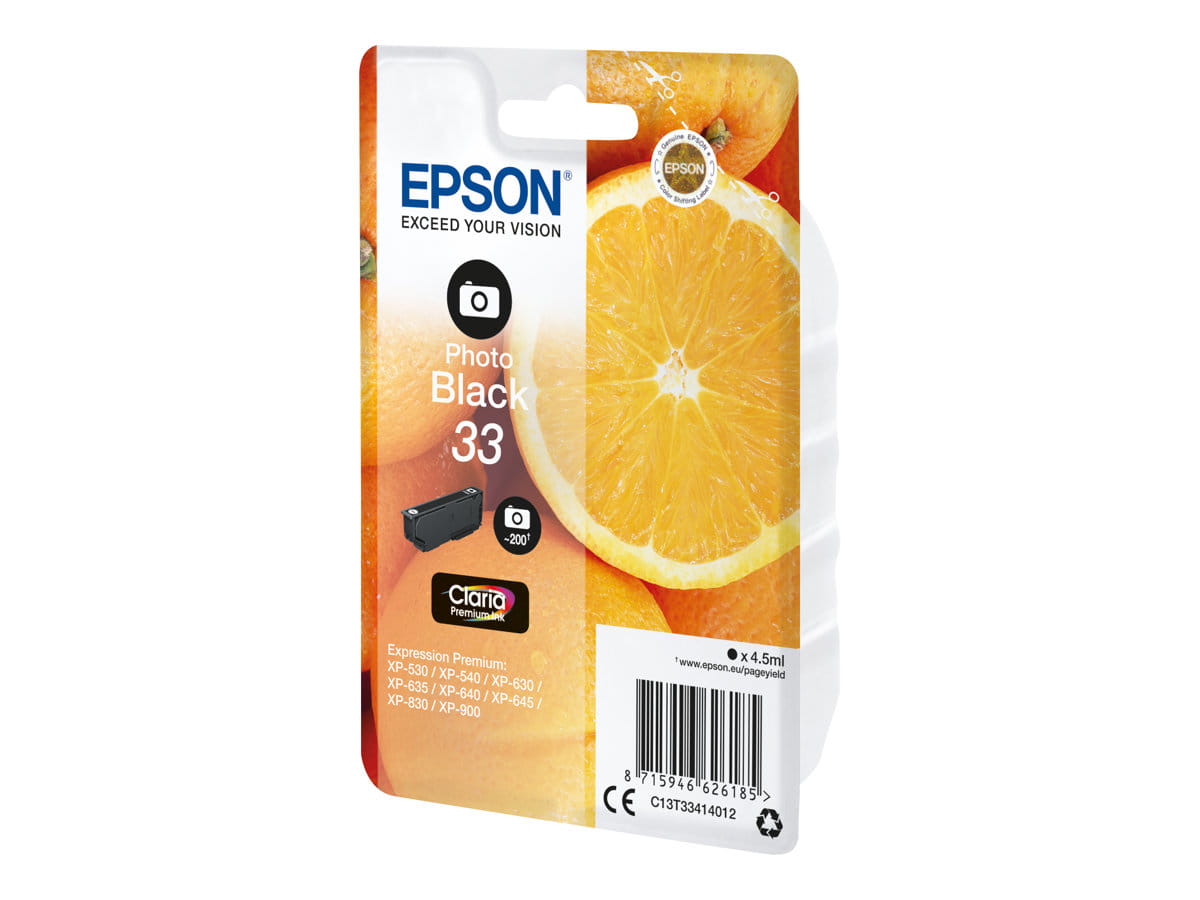 Epson 33 - 4.5 ml - Photo schwarz - original