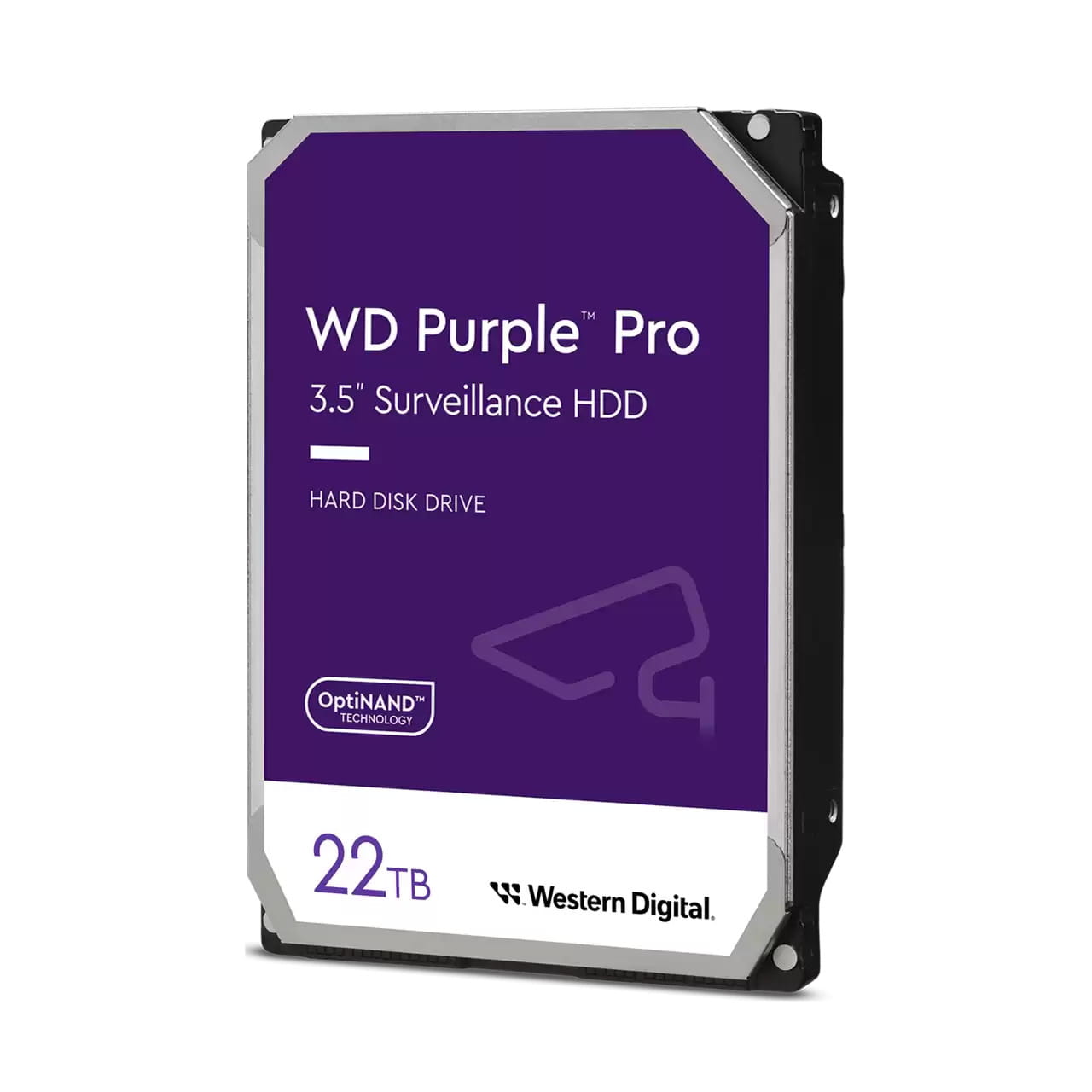 WD Purple Pro WD221PURP - Festplatte - 22 TB - Überwachung, intelligente Videoübertragung - intern - 3.5" (8.9 cm)