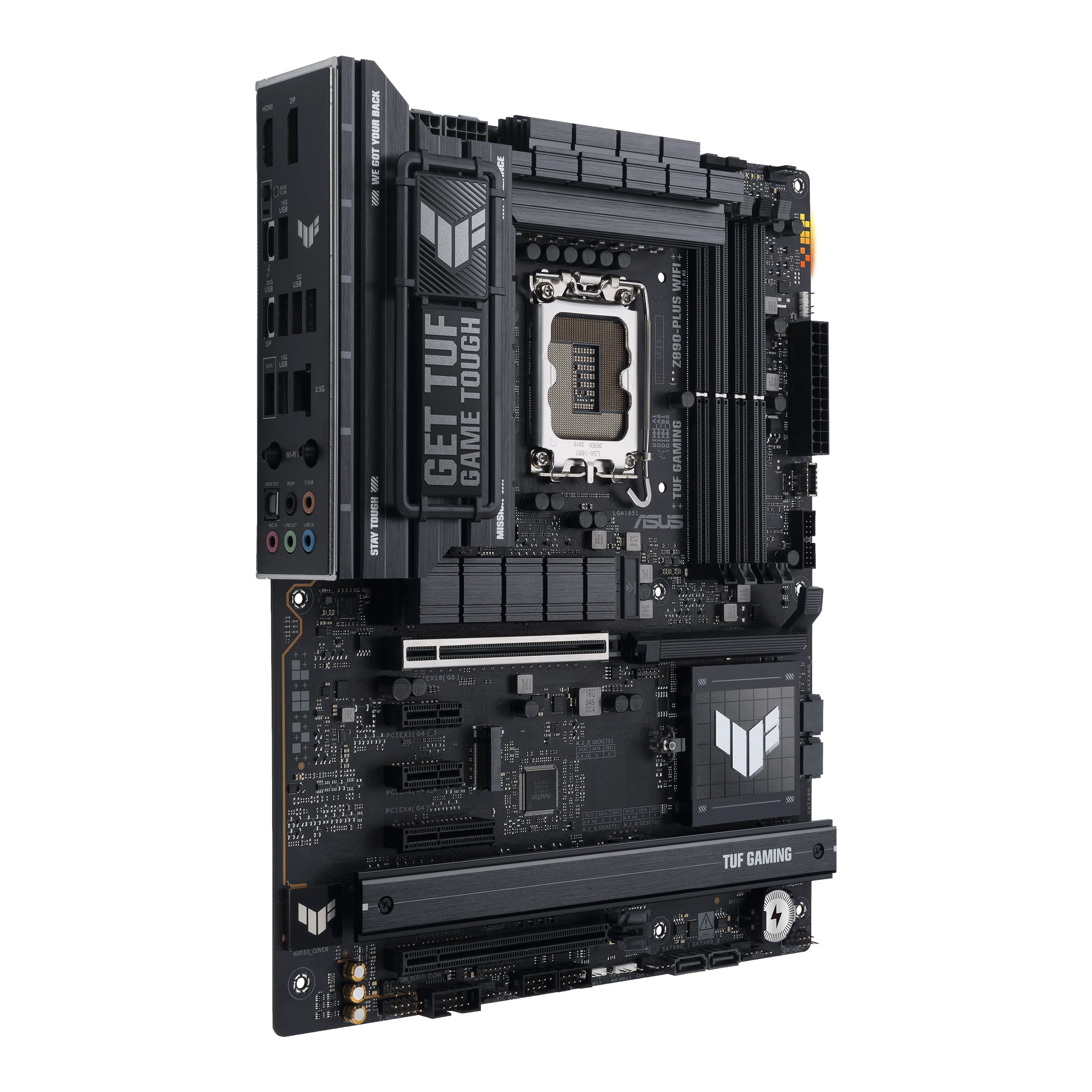ASUS TUF GAMING Z890-PLUS WIFI - Motherboard - ATX - LGA1851-Sockel - Z890 Chipsatz - USB4, USB-C 3.2 Gen 2x2, USB 3.2 Gen 2, USB 3.2 Gen 1 - Wi-Fi 7, Bluetooth, 2.5 Gigabit LAN - Onboard-Grafik (CPU erforderlich)