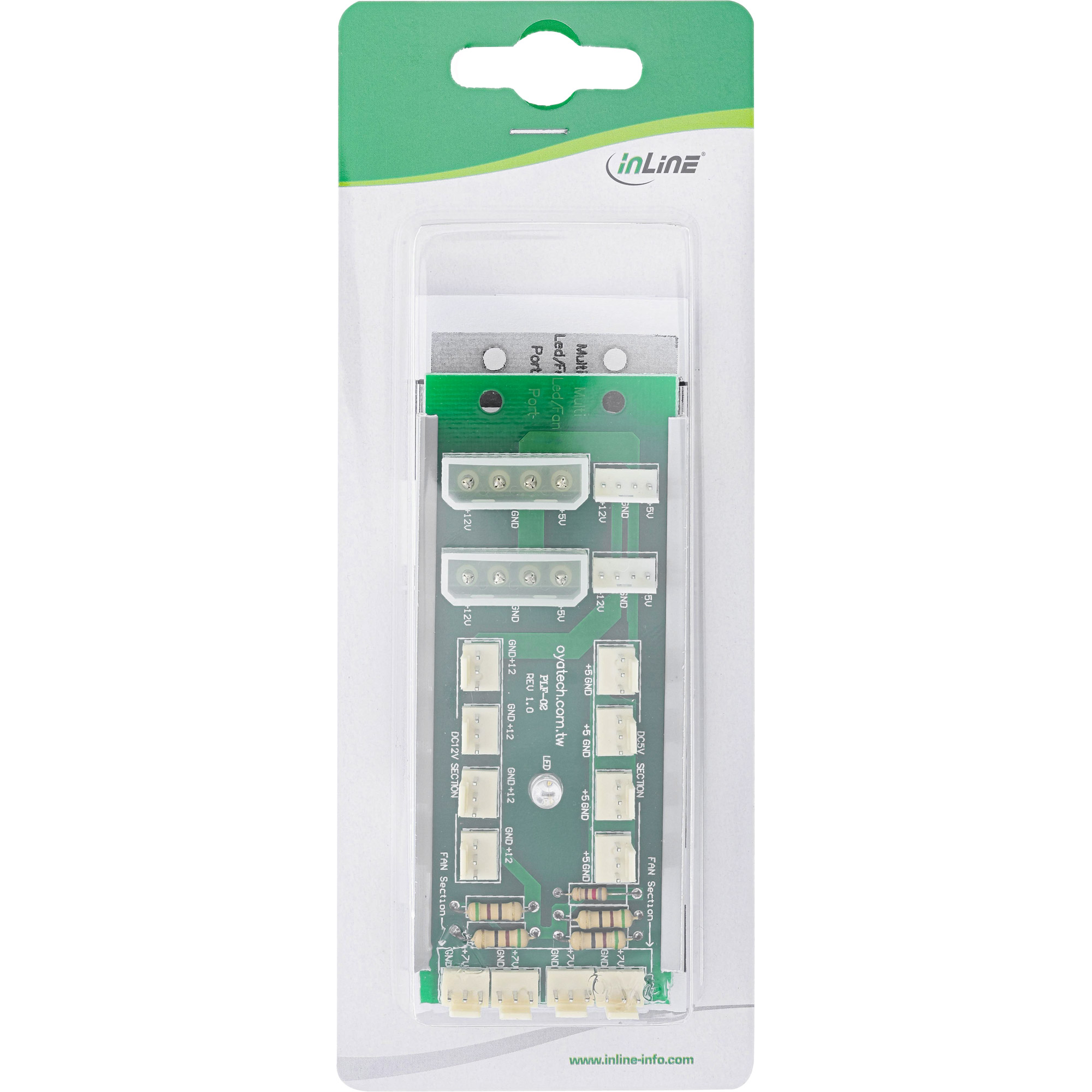 InLine Multi Port Panel - für 12 Lüfter