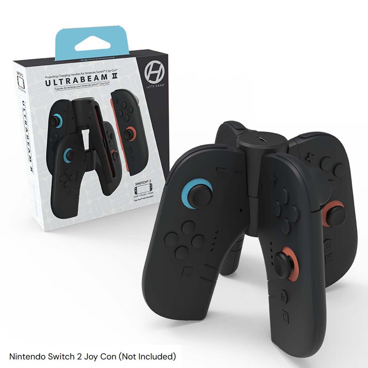 Hyperkin UltraBeam II, Nintendo Switch 2, Ladestation, Schwarz, USB, 1 Stück(e), 101,6 mm