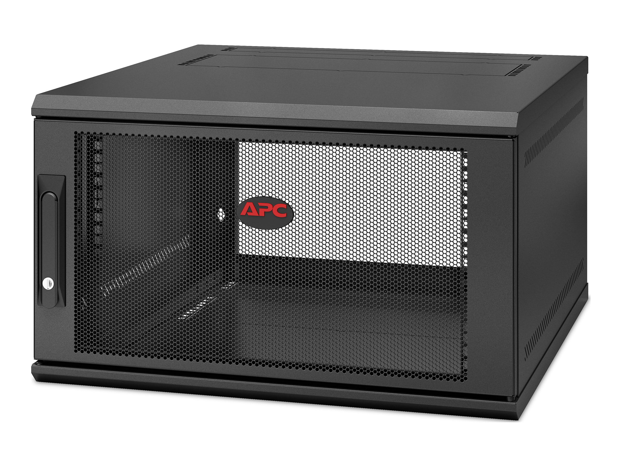 APC NetShelter WX AR106SH6 - Gehäuse - geeignet für Wandmontage - Schwarz - 6U - 48.3 cm (19")