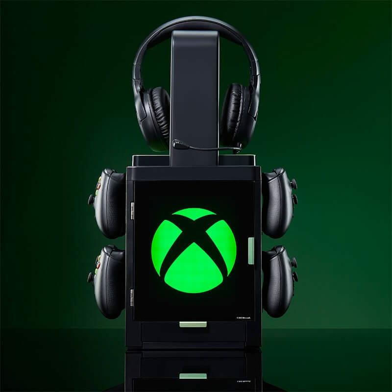 Numskull Games Official Xbox Gaming Locker, Diskettenhalter für Spiele, Xbox, Schwarz, Kabelgebunden