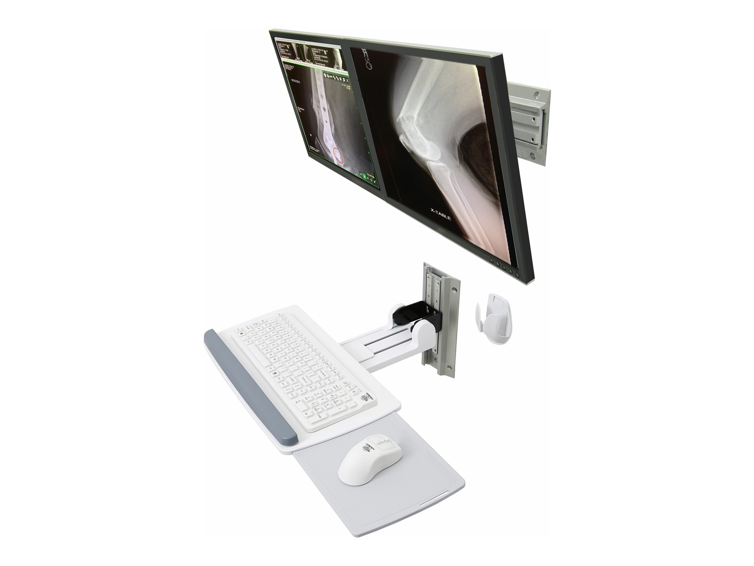 Ergotron Neo-Flex - Befestigungskit (2 Drehgelenke, Wandschiene 26", 2 Rack-Montagehalterungen) - schmal - für 2 LCD-Displays - Grau, Schwarz - Bildschirmgröße: bis zu 61 cm (bis zu 24 Zoll) Ergotron Neo-Flex - Befestigungskit (2 Drehgelenke, Wandschiene 26", 2 Rack-Montagehalterungen) - schmal - für 2 LCD-Displays - Grau, Schwarz - Bildschirmgröße: bis zu 61 cm (bis zu 24 Zoll)