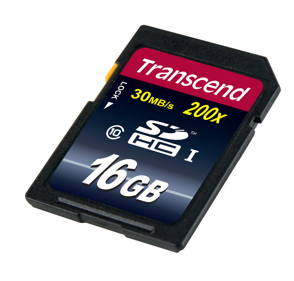 Transcend Flash-Speicherkarte - 16 GB - Class 10