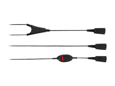 Jabra Supervisorkabel: QD auf 2x QD (incl. Mute-Switch)
