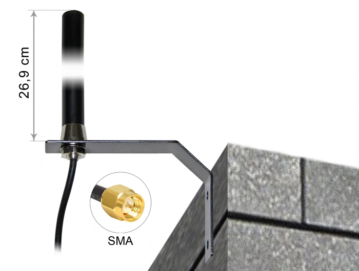 Delock Antenne - Stange - Mobiltelefon, Wi-Fi, Bluetooth