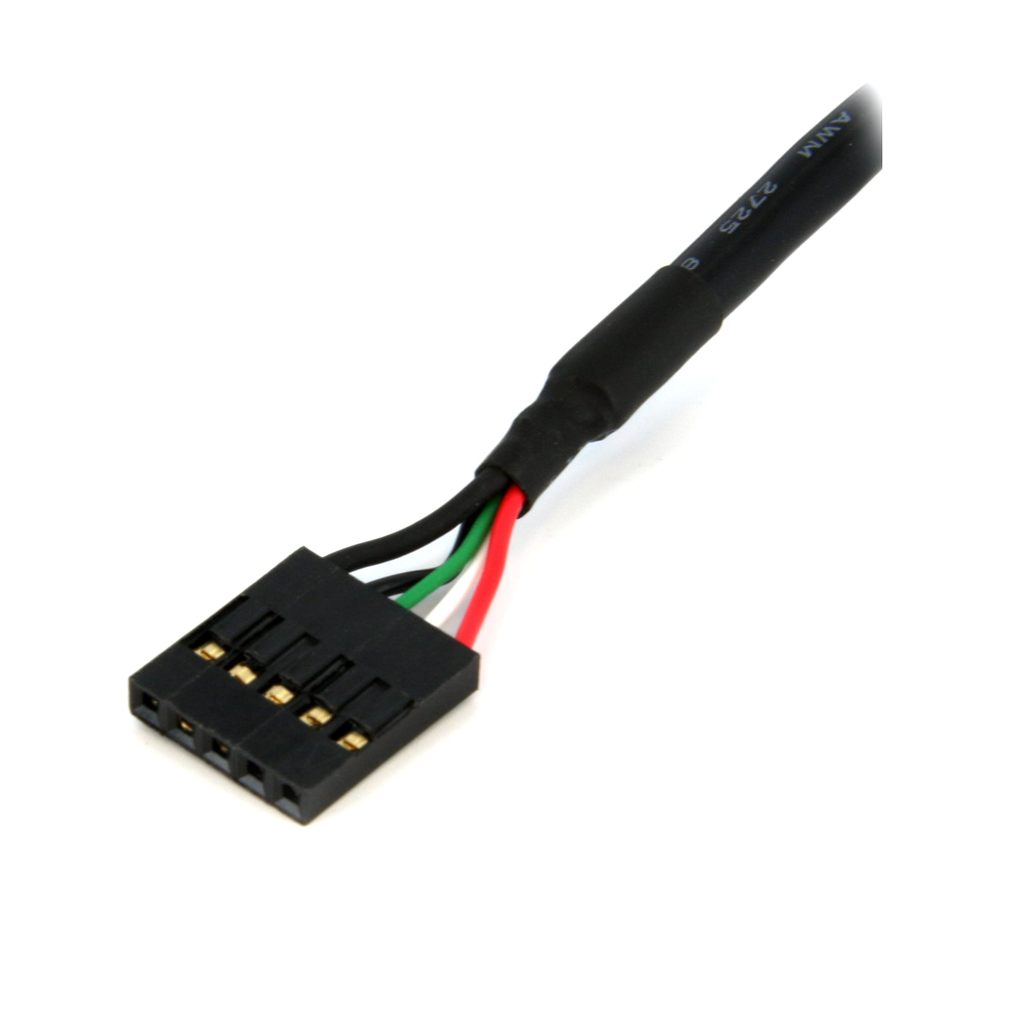 StarTech.com 5pin Internes USB Kabel, 2x Stiftbuchse - 30 cm USB 2.0 IDC Kabel für Mainboard anschluss - Erweiterungs Kabel zur verbindung von interner Mainboard Header und Front Panel (USBINT5PIN12)