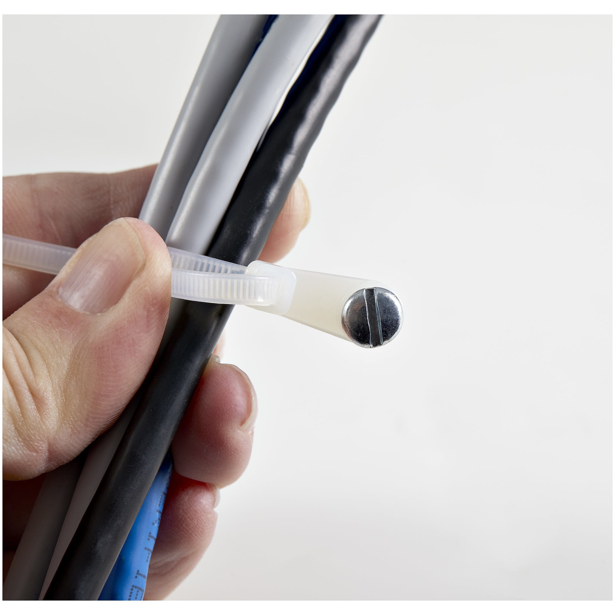 StarTech.com Kabelbinder mit Öse - 100x2 mm, weiß, 100 Stück - Kabelbinder - 10.16 cm - weiß - TAA-konform (Packung mit 100)