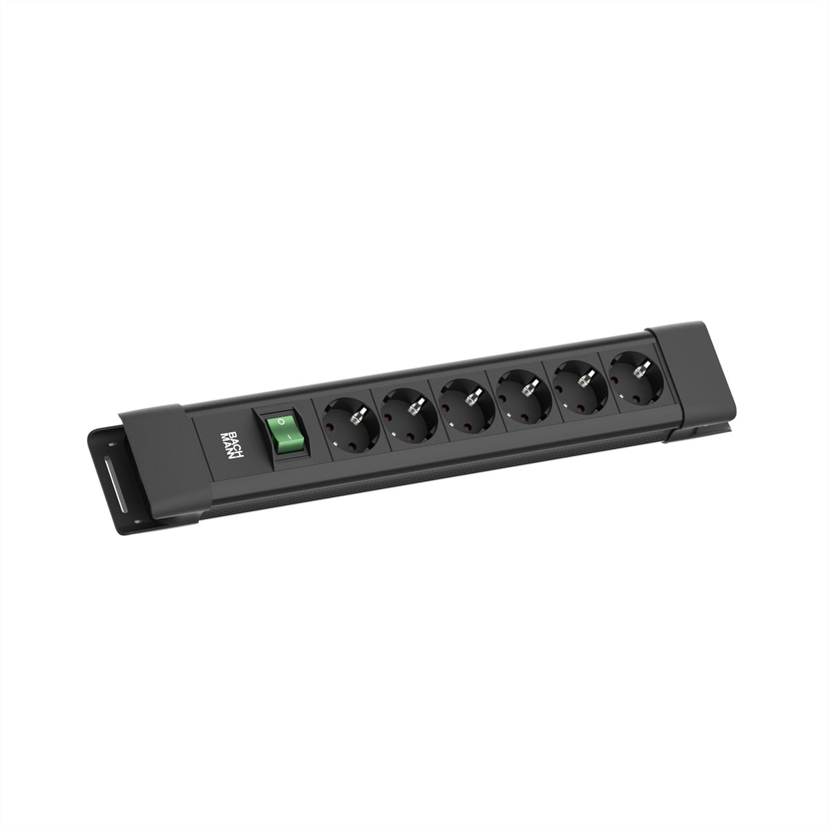 Bachmann CONNECTUS 6xCEE7/3 1xSchalter CEE7/7 Schwarz - Steckdosenleiste