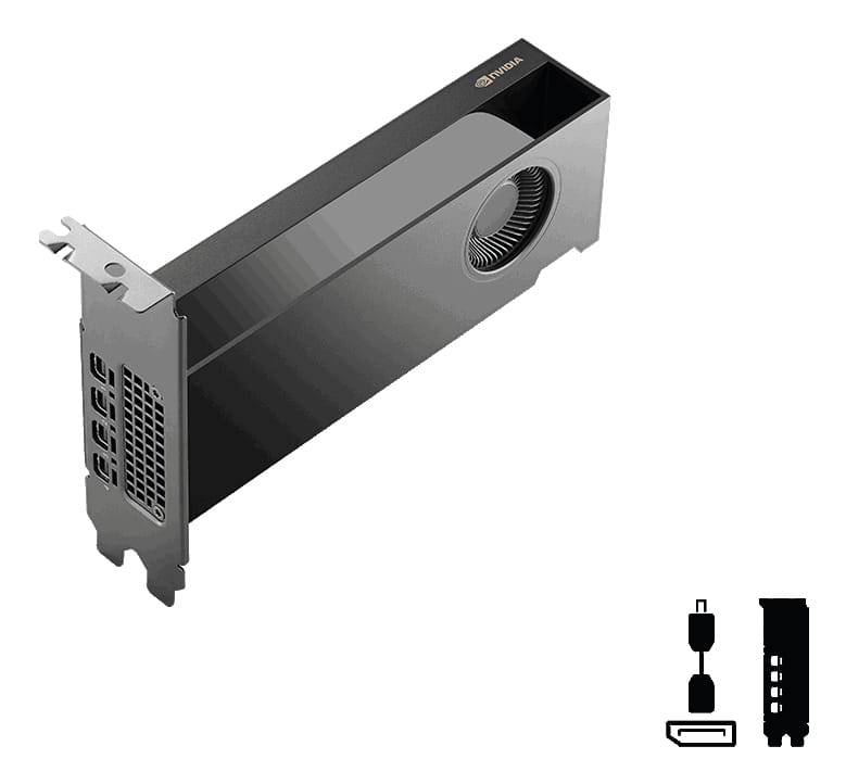 PNY RTX PRO 2000 Blackwell, RTX PRO 2000, 16 GB, GDDR7, 128 Bit, 15360 x 8640 Pixel, PCI Express x8 5.0