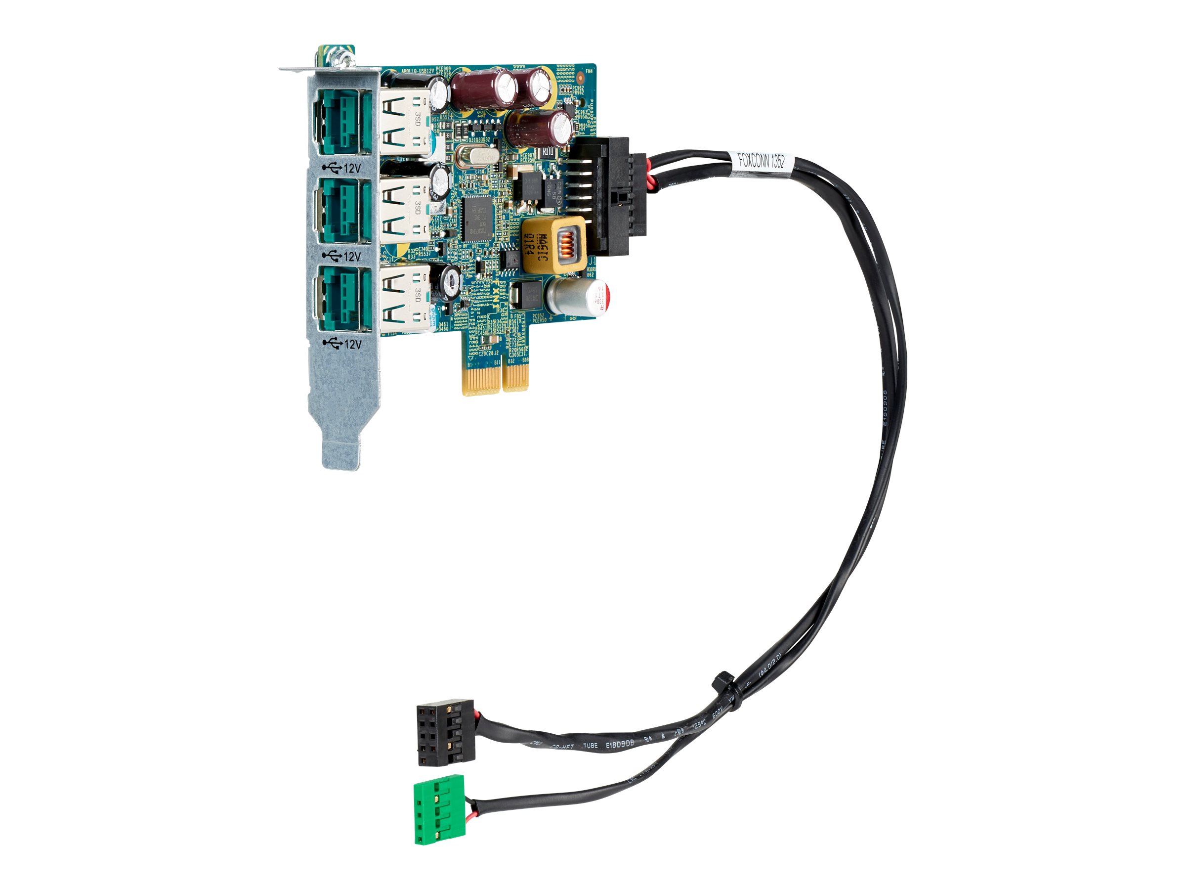 HP 12V PUSB Standard Card - USB-Adapter - PCIe - PoweredUSB (12 V)