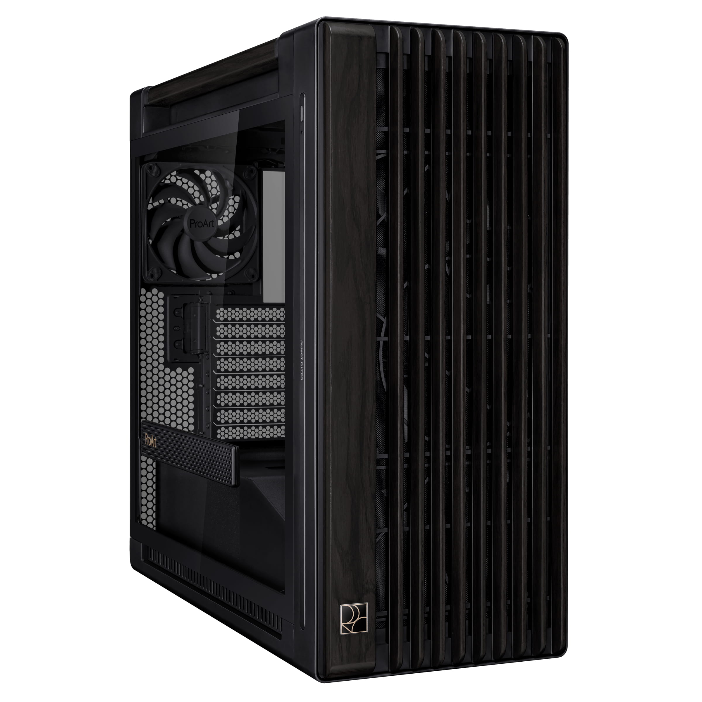 ASUS ProArt PA602 - Wood Edition - mid tower - E-ATX - Seitenteil mit Fenster (gehärtetes Glas)