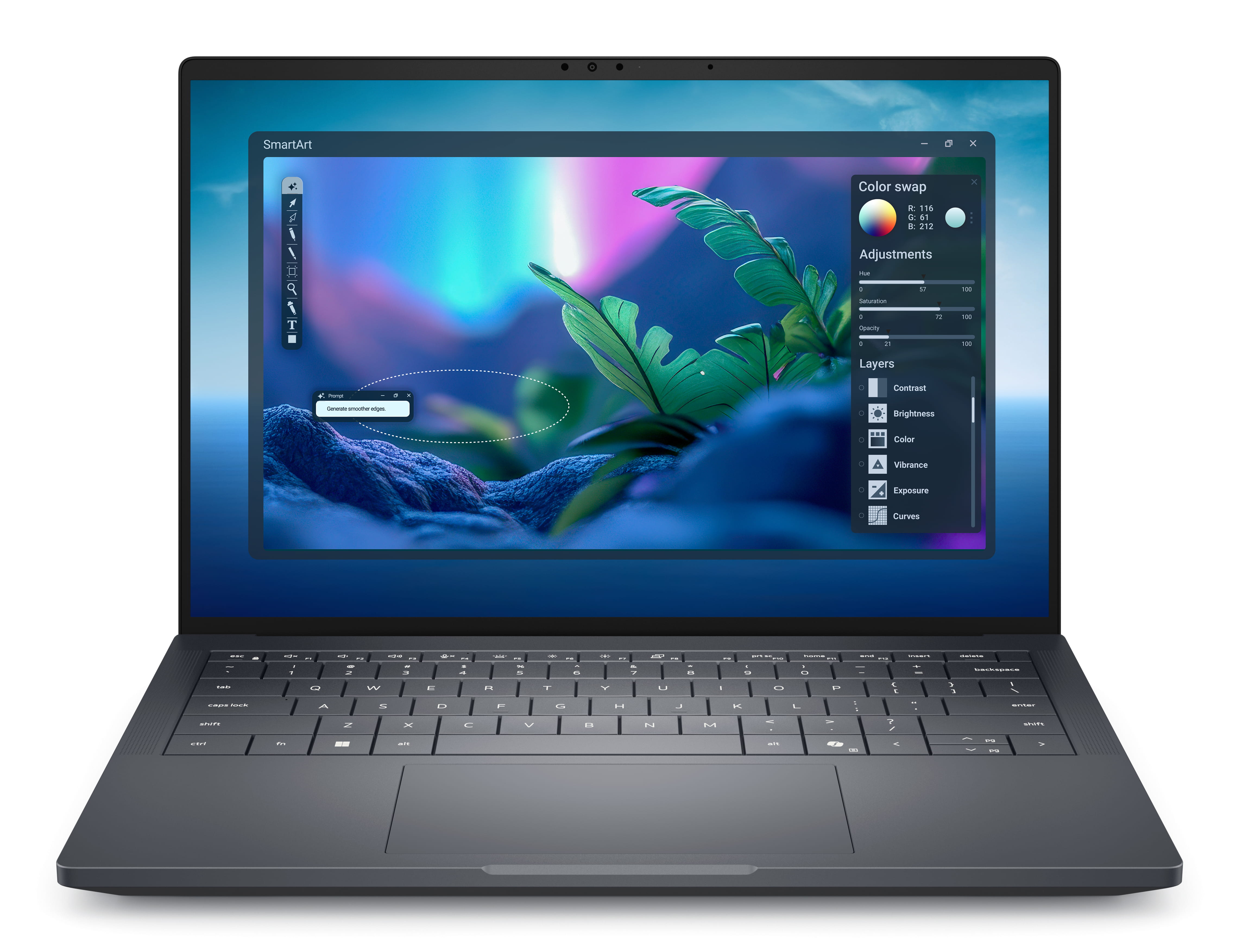 Dell Pro Max 14 Premium MA14250 - Intel Core Ultra 7 265H / 2.2 GHz - vPro Enterprise - Win 11 Pro - RTX PRO 2000 Blackwell - 32 GB RAM - 1 TB SSD SED, NVMe, TLC, Performance - 35.56 cm (14")