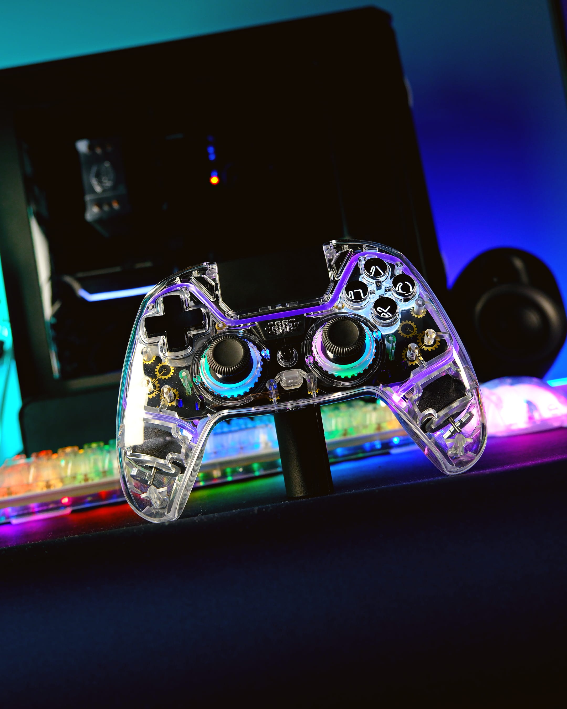 Deltaco Gaming GAM-169-T, Gamepad, Android, Nintendo Switch, PC, PlayStation 4, iOS, D-Pad, Richtungstasten, Makro-Taste, Verkabelt & Kabellos, Bluetooth/USB, USB Typ-C