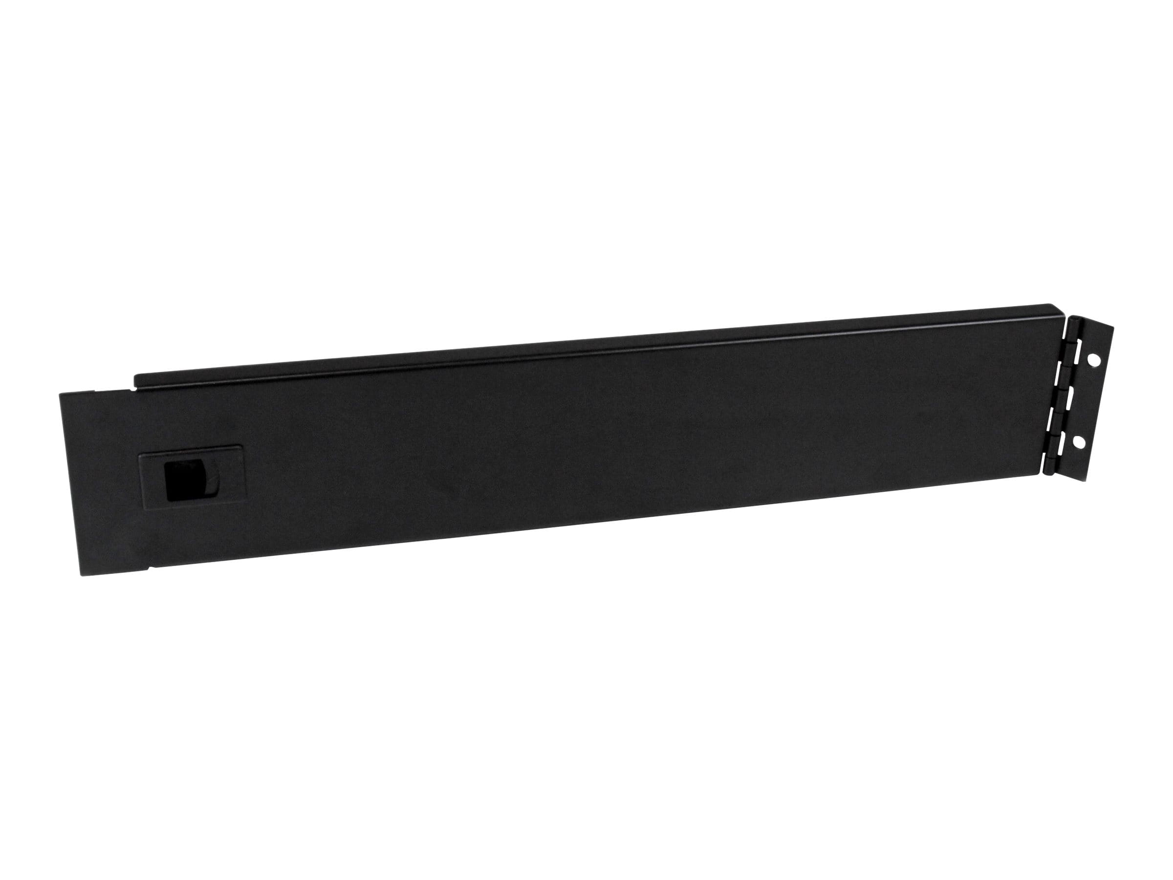 StarTech.com 2HE Rackblende mit Scharnier - 19 Server Rack Blindpanel - Blindabdeckung - Vorderseite - Schwarz - 2U - 48.3 cm (19")