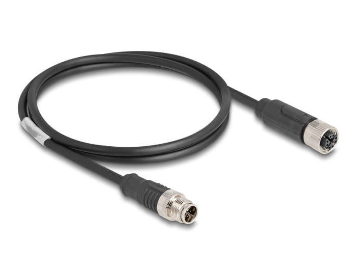 Delock Netzwerkverlängerungskabel - 8 pin M12-X (M)
