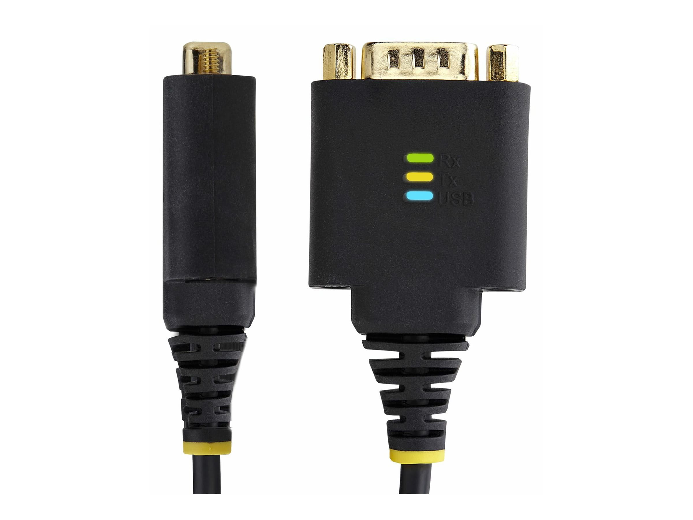 StarTech.com 1ft (30cm) USB to Serial Adapter Cable, COM Retention, RS232 - Kabel USB / seriell - USB (M)