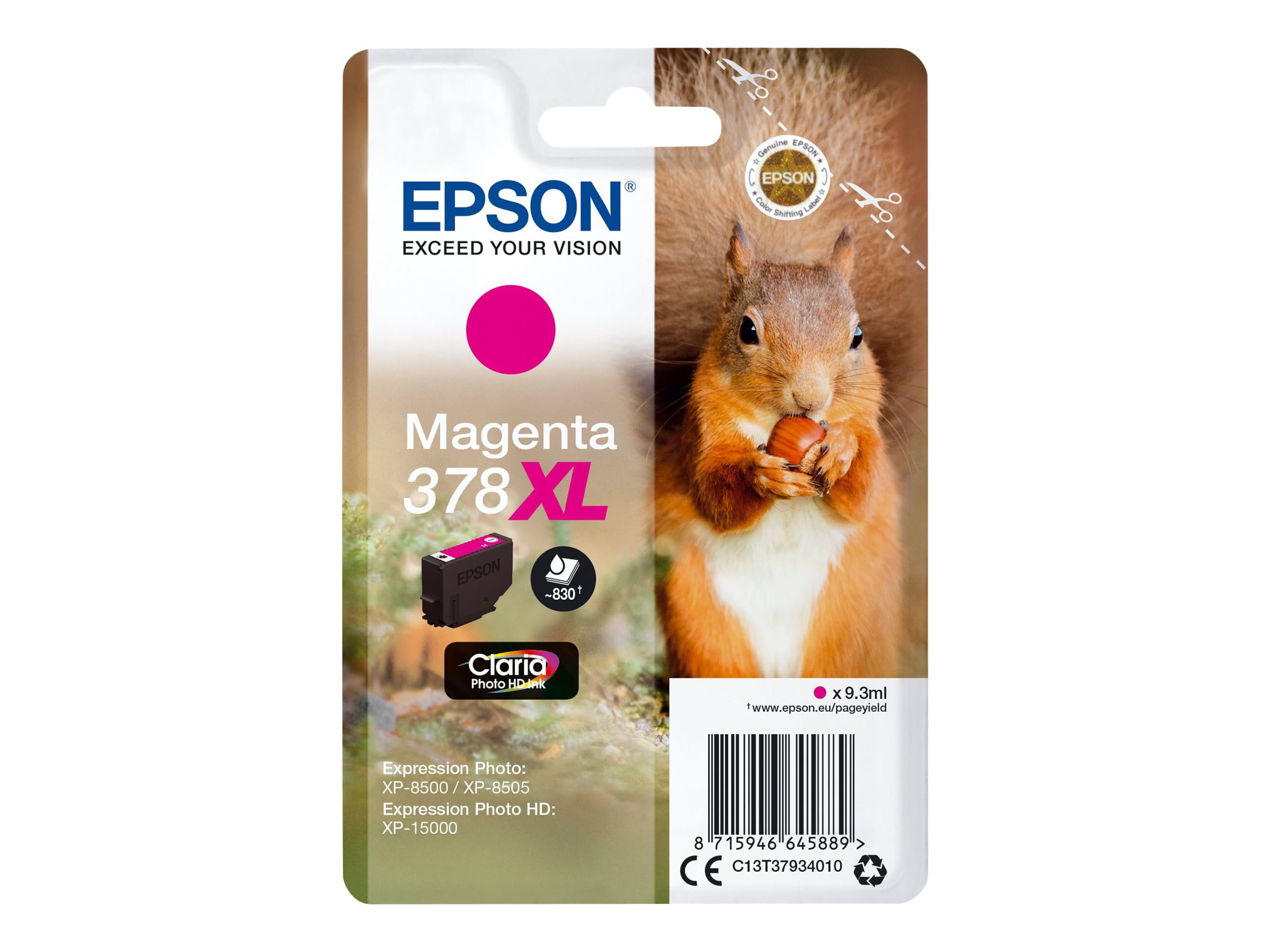 Epson 378XL - 9.3 ml - XL - Magenta - Original